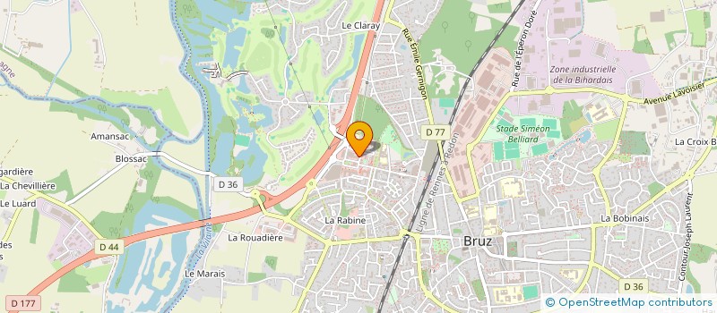 localisation de l'entreprise PLANDO à BRUZ