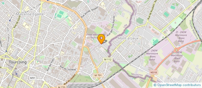 localisation de l'entreprise PLANE CH'POTTER CLUB  WATTRELOS