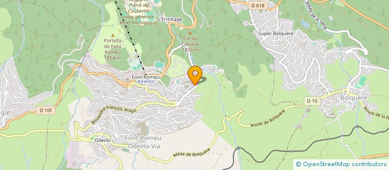 localisation de l'entreprise PLANE SUD  FONT-ROMEU-ODEILLO-VIA