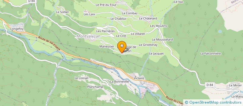 localisation de l'entreprise PLANEL/TESSON  BOURG-SAINT-MAURICE