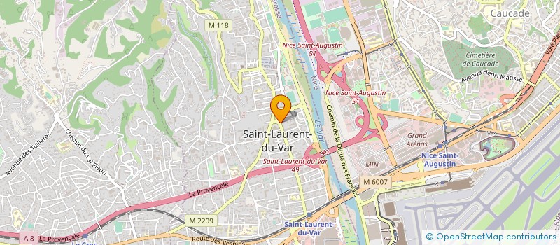 localisation de l'entreprise PLANELLES  SAINT-LAURENT-DU-VAR