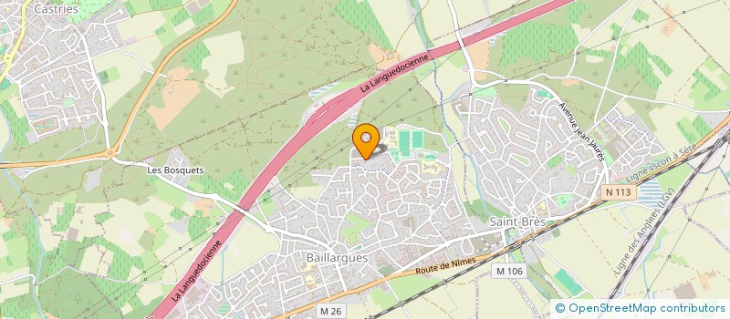 localisation de l'entreprise PLANEO à BAILLARGUES