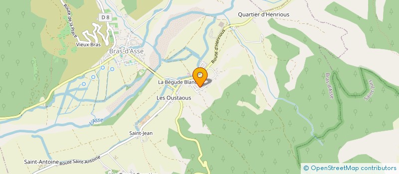 localisation de l'entreprise PLANES BERNARD ET YANNICK  BRAS-D'ASSE