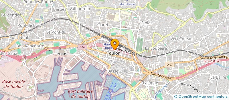 localisation de l'entreprise PLANES J ET MARTELLO A à TOULON