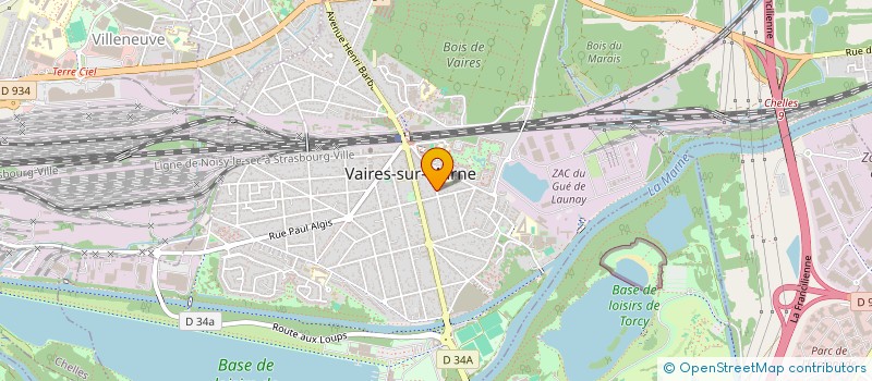 localisation de l'entreprise PLANET'AIR CLIM  VAIRES-SUR-MARNE