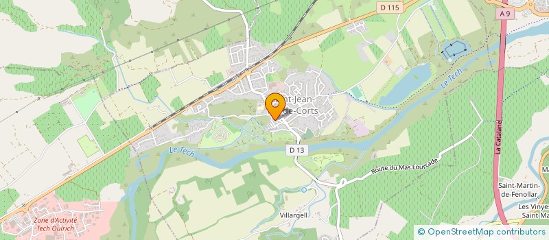 localisation de l'entreprise PLANET AUTO PIECES  SAINT-JEAN-PLA-DE-CORTS