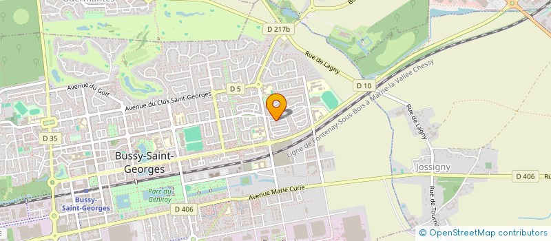 localisation de l'entreprise PLANET BLUE  BUSSY-SAINT-GEORGES