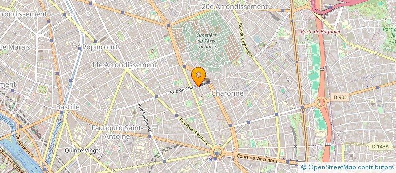 localisation de l'entreprise PLANET'CASTING  PARIS