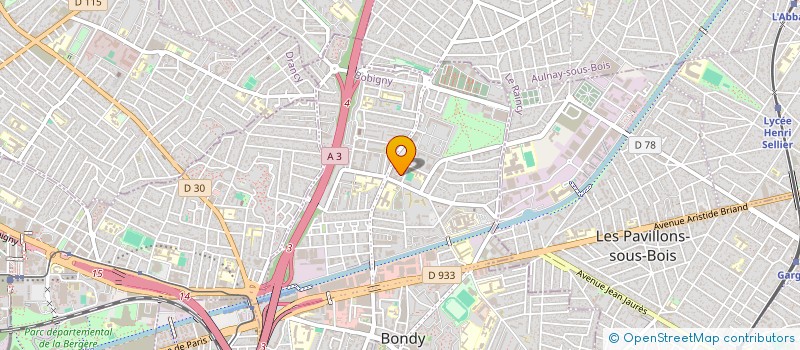 localisation de l'entreprise PLANET.COM à BONDY