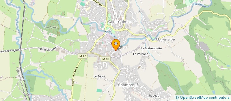 localisation de l'entreprise PLANET COMPO  SAINT-GALMIER