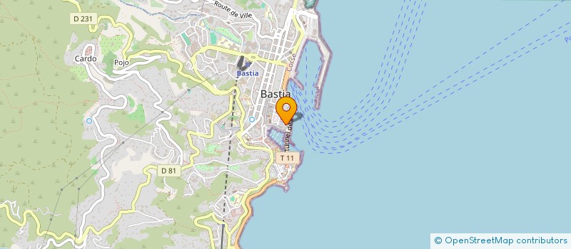 localisation de l'entreprise PLANET COURTAGE à BASTIA