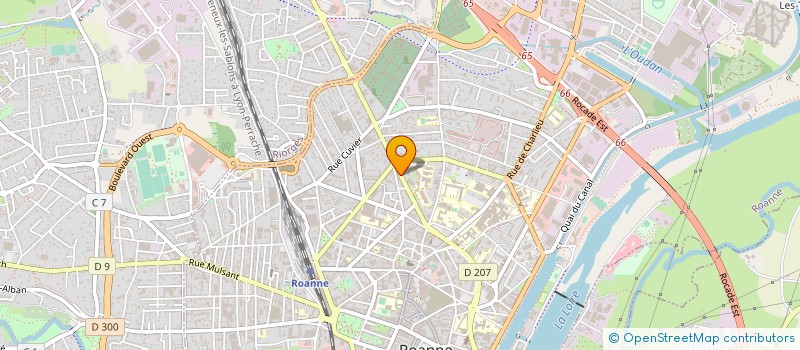 localisation de l'entreprise PLANET CYBER à ROANNE