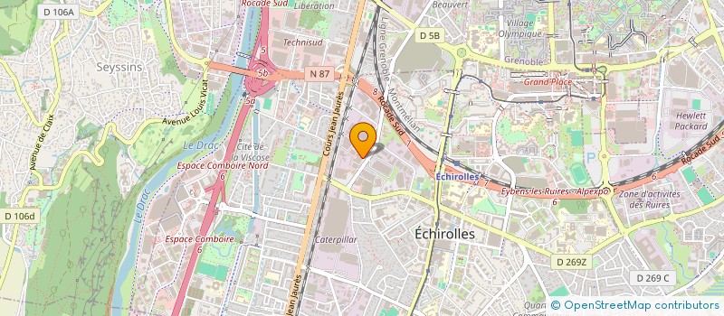 localisation de l'entreprise PLANET DECOR  ECHIROLLES