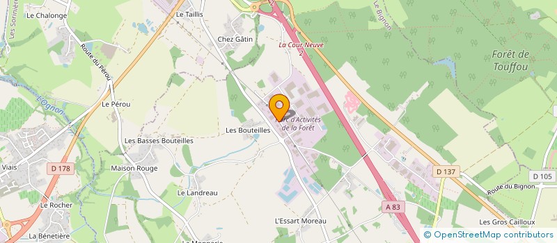 localisation de l'entreprise PLANET ESTHETIC à LE BIGNON