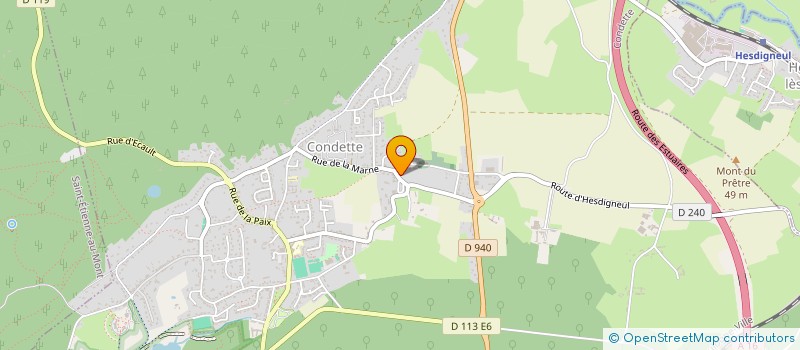 localisation de l'entreprise PLANET'FIT  CONDETTE