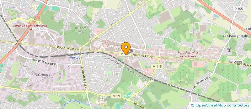 localisation de l'entreprise PLANET FORM  VERTOU