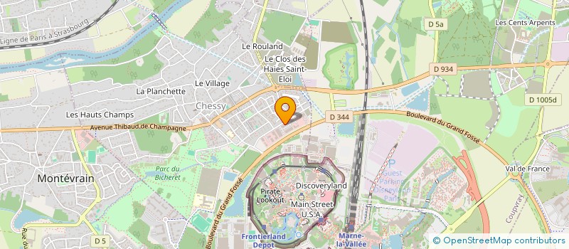 localisation de l'entreprise PLANET HABITAT ILE DE FRANCE à CHESSY