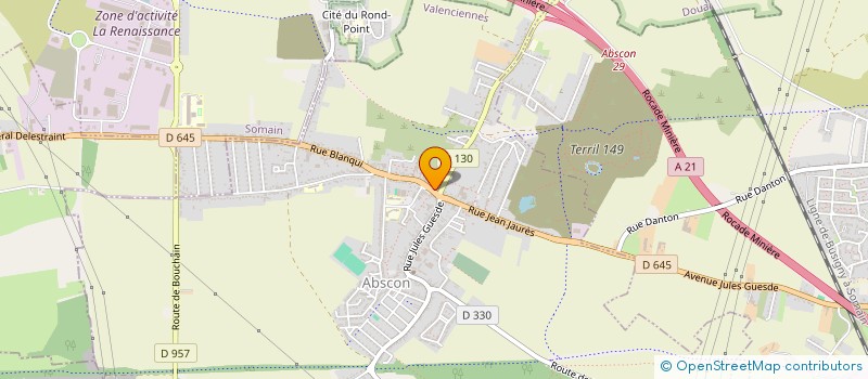 localisation de l'entreprise PLANET'HAIR  ABSCON