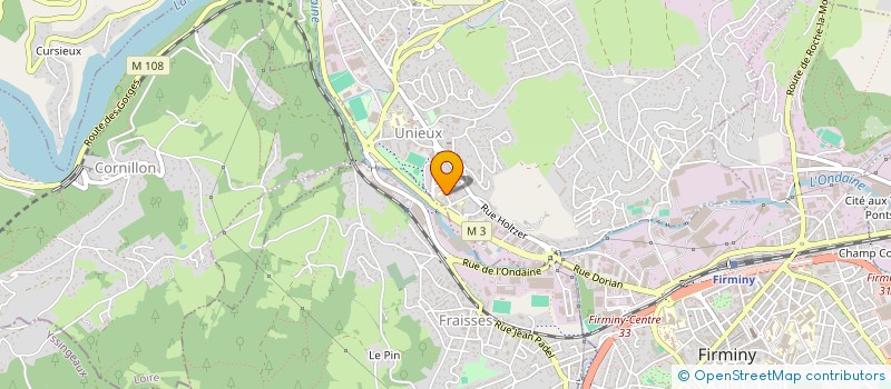 localisation de l'entreprise PLANET IMMO  UNIEUX