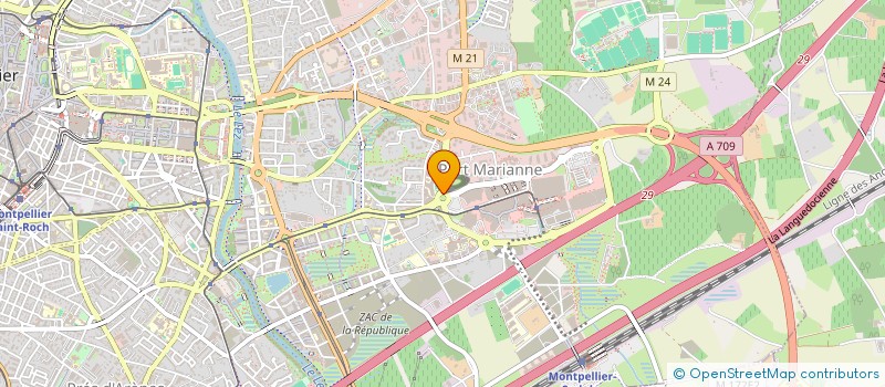 localisation de l'entreprise PLANET INDIGO ODYSSEUM à MONTPELLIER