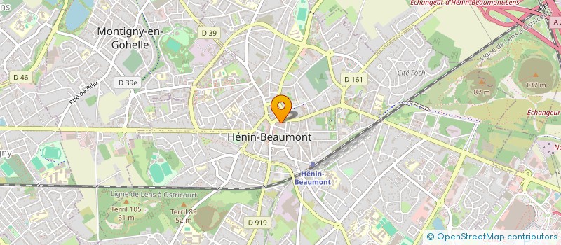 localisation de l'entreprise PLANET'MARS  HENIN-BEAUMONT