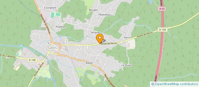 localisation de l'entreprise PLANET-MAT à SALLES