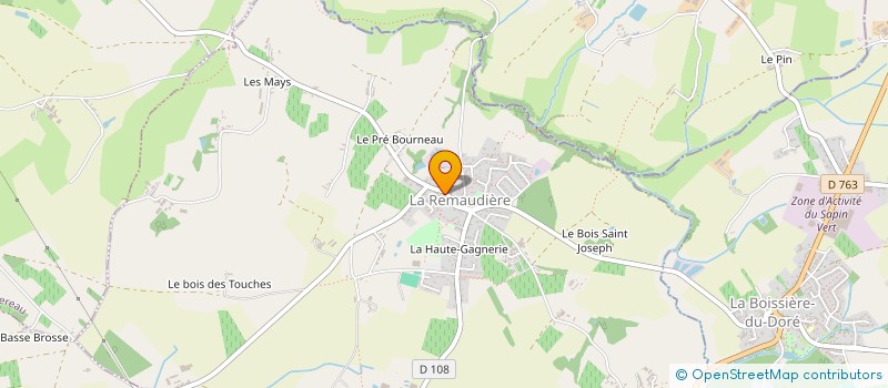 localisation de l'entreprise PLANET'MOM à LA REMAUDIERE