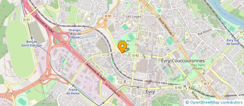 localisation de l'entreprise PLANET'N'CO à EVRY-COURCOURONNES