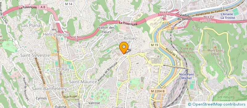 localisation de l'entreprise PLANET NETTOYAGE à NICE