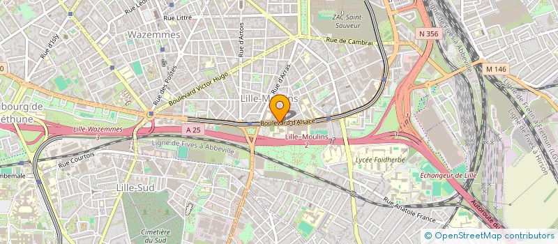 localisation de l'entreprise PLANET OVALE à LILLE
