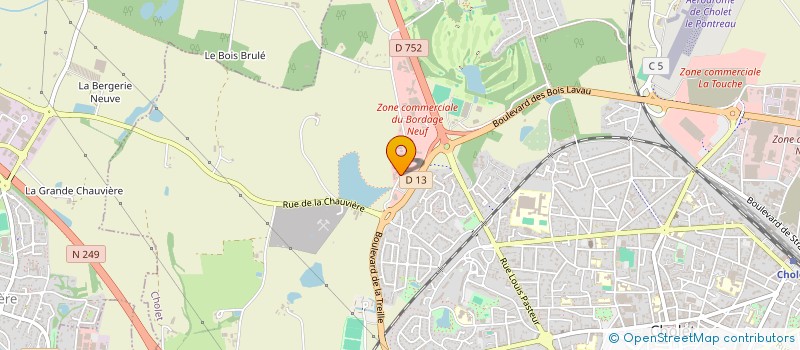 localisation de l'entreprise PLANET'PECHE à CHOLET
