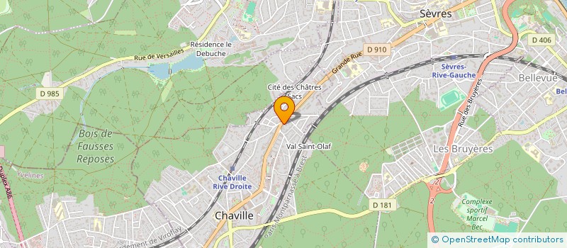 localisation de l'entreprise PLANET RESTO'S à CHAVILLE