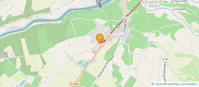 localisation de l'entreprise PLANET'ROC  SAINT-ROMANS