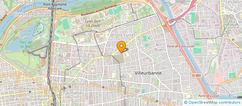 localisation de l'entreprise PLANET SANDWICH  VILLEURBANNE