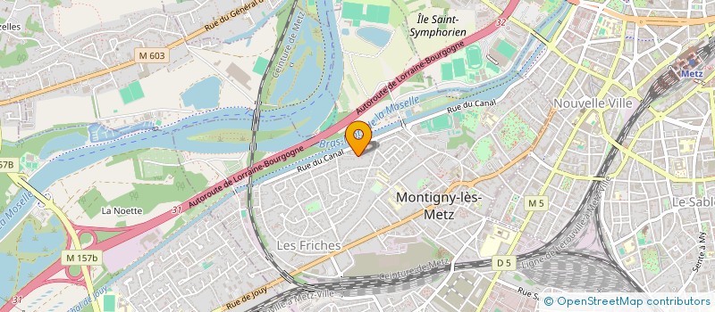 localisation de l'entreprise PLANET SOFT à MONTIGNY-LES-METZ
