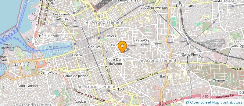 localisation de l'entreprise PLANET SPORT à MARSEILLE