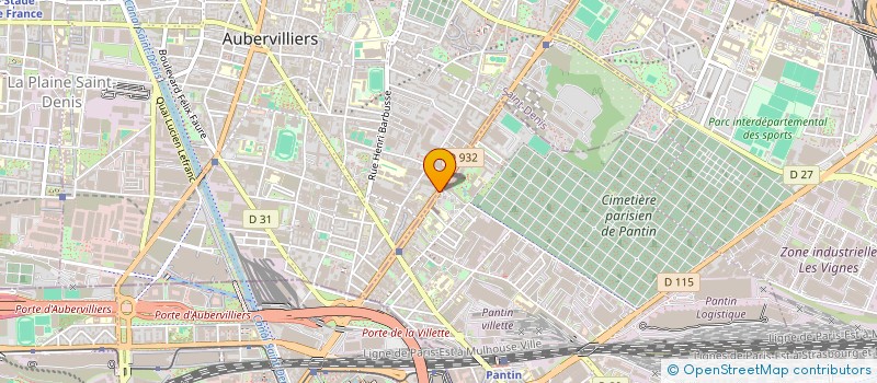 localisation de l'entreprise PLANET STARS RENOVATION  AUBERVILLIERS