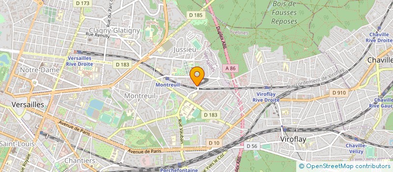 localisation de l'entreprise PLANET TELECOM à VERSAILLES