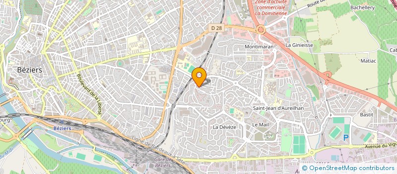 localisation de l'entreprise PLANETA PROD  BEZIERS