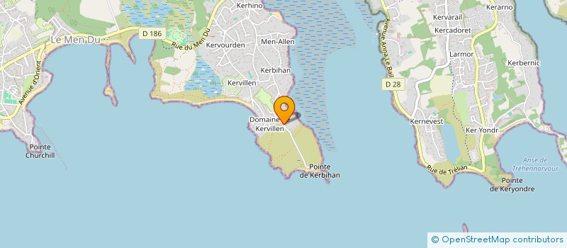 localisation de l'entreprise PLANETE 20.50.  LA TRINITE-SUR-MER