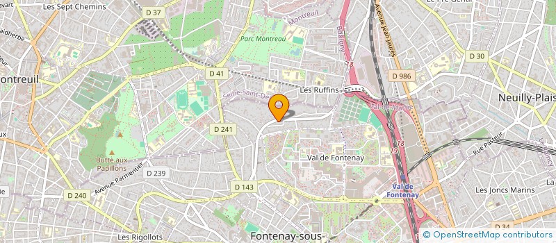 localisation de l'entreprise PLANETE 26 à FONTENAY-SOUS-BOIS