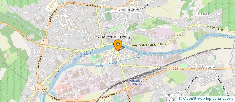 localisation de l'entreprise PLANETE à CHATEAU-THIERRY