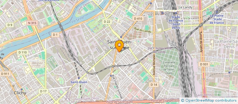localisation de l'entreprise PLANETE à SAINT-OUEN-SUR-SEINE