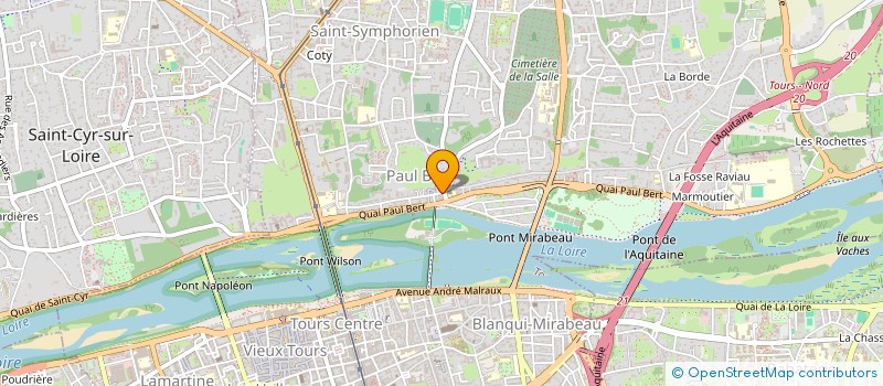 localisation de l'entreprise PLANETE ACTION TOURS  TOURS
