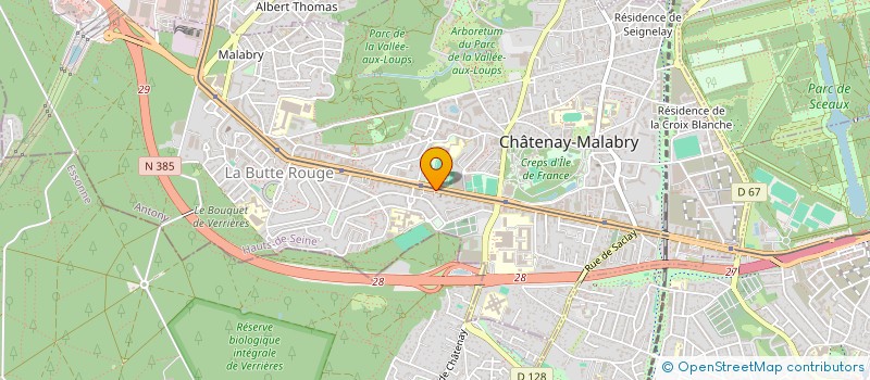 localisation de l'entreprise PLANETE ANIMAL  CHATENAY-MALABRY