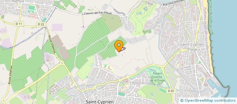 localisation de l'entreprise PLANETE ANIMAUX à SAINT-CYPRIEN