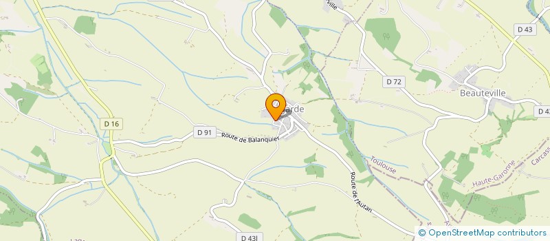 localisation de l'entreprise PLANETE AUTOCARS  LAGARDE