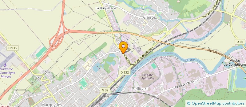 localisation de l'entreprise PLANETE AZUR  CLAIROIX