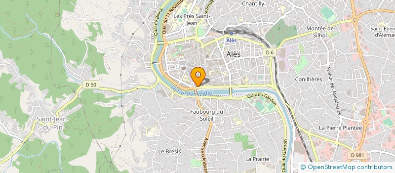 localisation de l'entreprise PLANETE BEAUTE à ALES