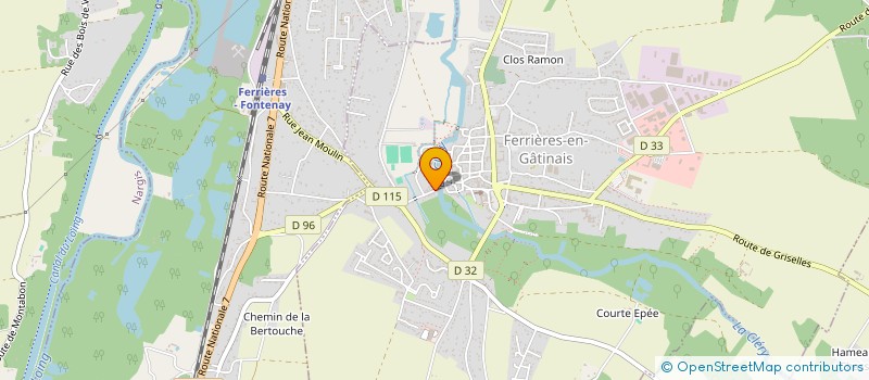 localisation de l'entreprise PLANETE BEAUTE à FERRIERES-EN-GATINAIS